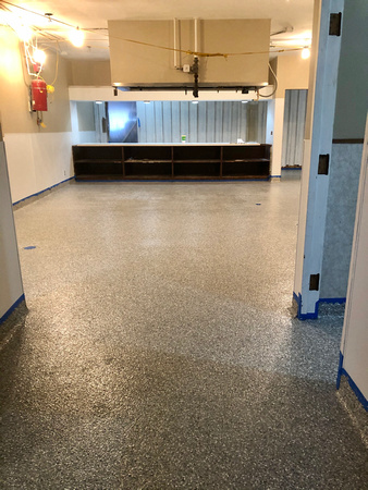 New Epoxy floor complete in kitchen