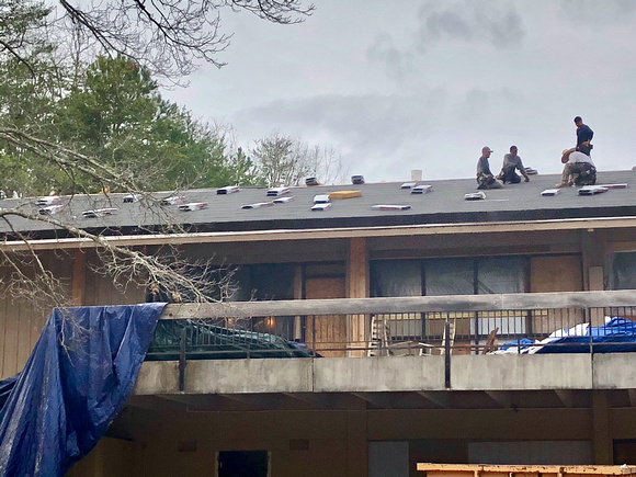 New Roofing being installed
