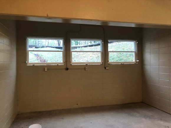 New windows in the Mud Room