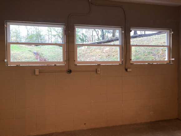 New windows in the Mud Room